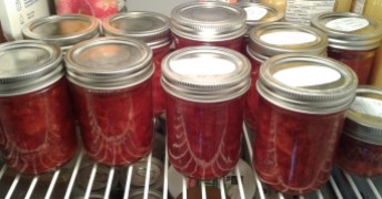 Strawberry freezer jam