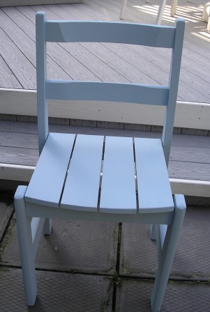 Chair after Serene Blue chalkpaint